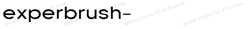 experbrush字体转换