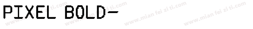 pixel_bold字体转换
