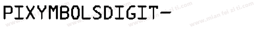 pixymbolsdigit字体转换