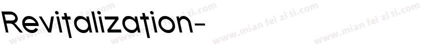 Revitalization字体转换