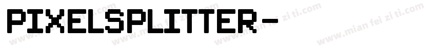 PixelSplitter字体转换