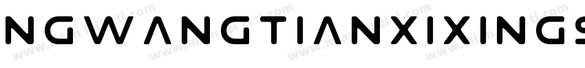 NGwangtianxixingshu字体转换