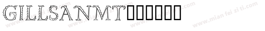GILLSANMT字体转换