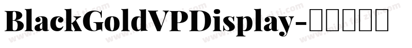BlackGoldVPDisplay字体转换
