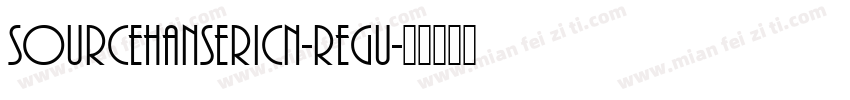 sourcehanseriCN-Regu字体转换