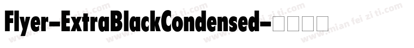 Flyer-ExtraBlackCondensed字体转换