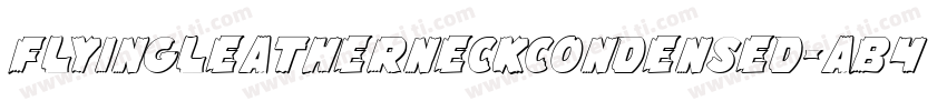 FlyingLeatherneckCondensed-AB4D字体转换