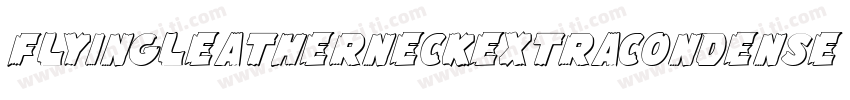 FlyingLeatherneckExtraCondensed-edw3字体转换