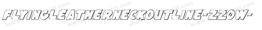 FlyingLeatherneckOutline-zz0w字体转换