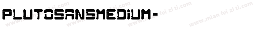 plutosansmedium字体转换