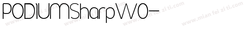 PODIUMSharpW0字体转换