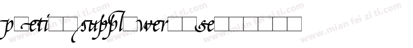 PoeticaSuppLowercase字体转换