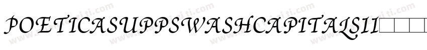 PoeticaSuppSwashCapitalsII字体转换