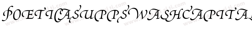 PoeticaSuppSwashCapitalsII字体转换