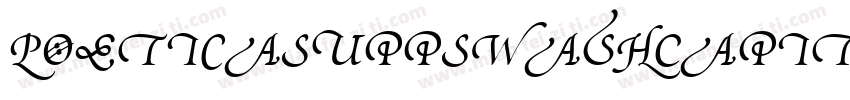 PoeticaSuppSwashCapitalsII字体转换