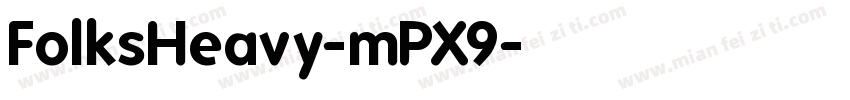 FolksHeavy-mPX9字体转换