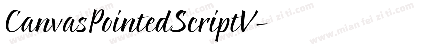 CanvasPointedScriptV字体转换