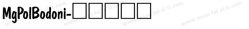 MgPolBodoni字体转换