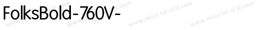 FolksBold-760V字体转换