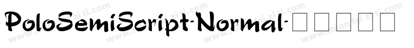 PoloSemiScript-Normal字体转换
