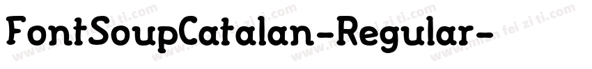 FontSoupCatalan-Regular字体转换