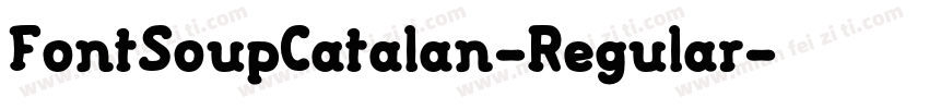 FontSoupCatalan-Regular字体转换