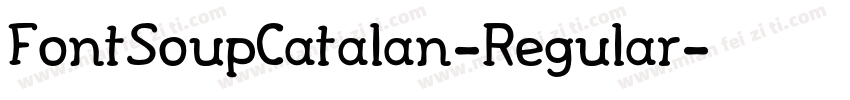FontSoupCatalan-Regular字体转换