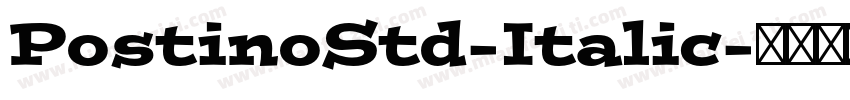 PostinoStd-Italic字体转换