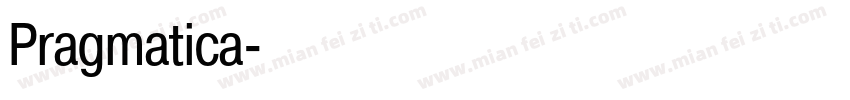 Pragmatica字体转换