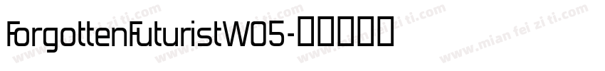 ForgottenFuturistW05字体转换
