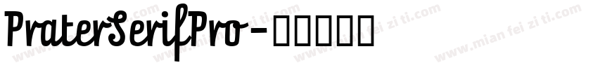 PraterSerifPro字体转换