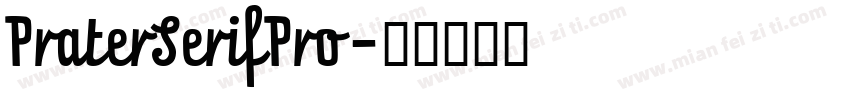 PraterSerifPro字体转换