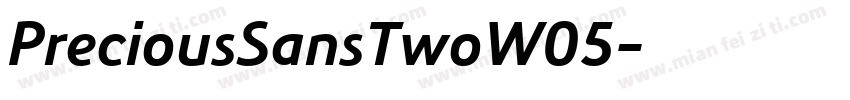 PreciousSansTwoW05字体转换