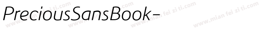 PreciousSansBook字体转换