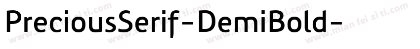 PreciousSerif-DemiBold字体转换