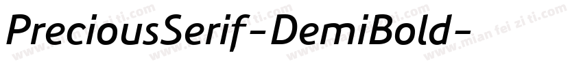 PreciousSerif-DemiBold字体转换