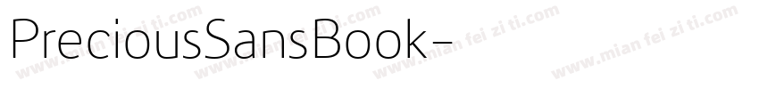 PreciousSansBook字体转换