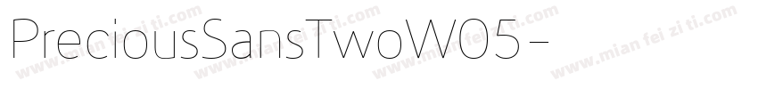 PreciousSansTwoW05字体转换