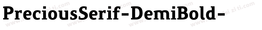 PreciousSerif-DemiBold字体转换