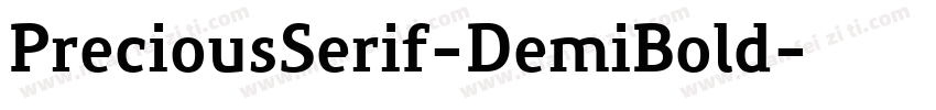 PreciousSerif-DemiBold字体转换