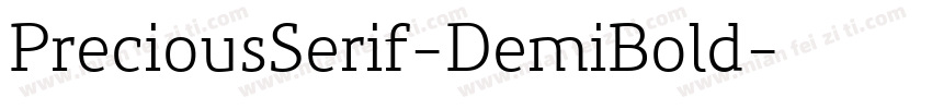 PreciousSerif-DemiBold字体转换