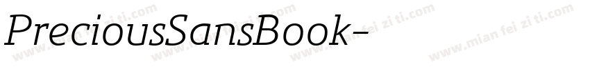 PreciousSansBook字体转换