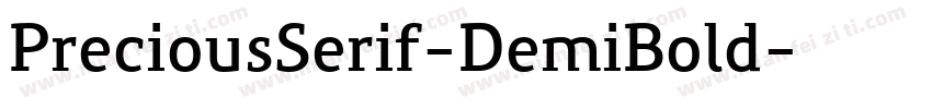 PreciousSerif-DemiBold字体转换