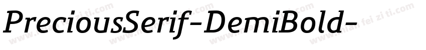PreciousSerif-DemiBold字体转换