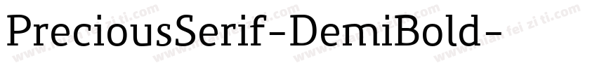 PreciousSerif-DemiBold字体转换
