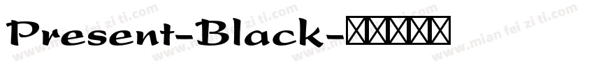 Present-Black字体转换