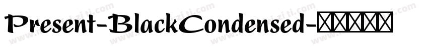 Present-BlackCondensed字体转换