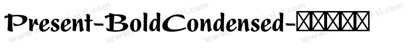 Present-BoldCondensed字体转换