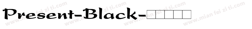 Present-Black字体转换