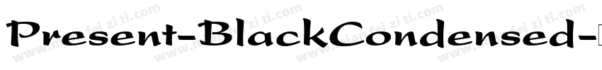 Present-BlackCondensed字体转换